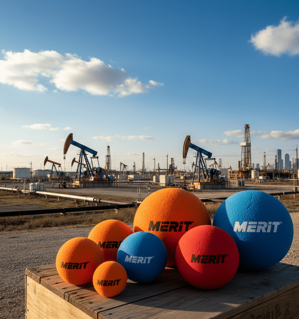 MERIT Foam Wiper Ball for Drill Pipe Wiper Launcher in Houston Texas Oilfields 2026